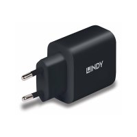 Lindy Netzteil - GaN - 65 Watt - 3 A - PD 3.0, PD/PPS (24 pin USB-C)