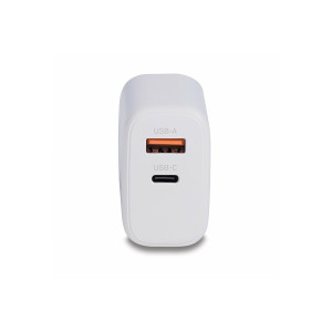 Lindy Netzteil - GaN - 65 Watt - 3 A - PD 3.0, PD/PPS - 2 Ausgabeanschlussstellen (USB, 24 pin USB-C)