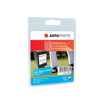 AgfaPhoto 24 ml - Schwarz - kompatibel - wiederaufbereitet - Tintenpatrone (Alternative zu: HP 337, HP C9364EE)