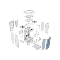 Thermaltake The Tower 300 Snow - Micro Tower - mini ITX / micro ATX - Seitenteil mit Fenster (gehärtetes Glas)