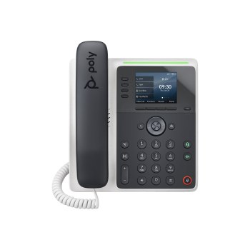 Poly Edge E220 - VoIP-Telefon mit Rufnummernanzeige/Anklopffunktion - dreiweg Anruffunktion - SIP, SDP - Mehrfachleitungsbetrieb - 16 Zeilen