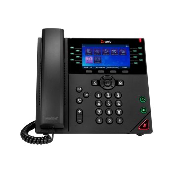 Poly VVX 450 - OBi Edition - VoIP-Telefon - dreiweg Anruffunktion - SIP, SRTP, SDP - 12 Leitungen - Schwarz