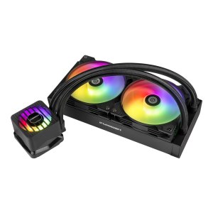 Enermax LIQMAXFLO ELC-LMF240T-ARGB - processor liquid cooling system - 38 mm thick cooler - cooler size: 240 mm - (for: LGA115x Socket, LGA1200, LGA1366, LGA1700, LGA2011, LGA2011-3 (Square ILM)