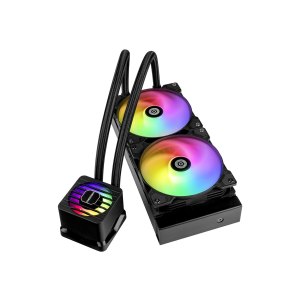 Enermax LIQMAXFLO ELC-LMF240T-ARGB - Prozessor-Flüssigkeitskühlsystem - 38 mm dicker Kühler - Kühlergröße: 240 mm - (für: LGA1366, LGA2011, LGA2011-3 (Square ILM)