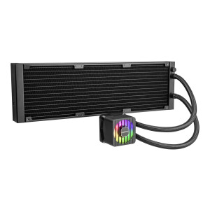 Enermax LIQMAXFLO ELC-LMF420T-ARGB - processor liquid cooling system - 38 mm thick cooler - cooler size: 420 mm - (for: LGA115x Socket, LGA1200, LGA1366, LGA1700, LGA2011, LGA2011-3 (Square ILM)