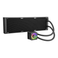 Enermax LIQMAXFLO ELC-LMF420T-ARGB - processor liquid cooling system - 38 mm thick cooler - cooler size: 420 mm - (for: LGA115x Socket, LGA1200, LGA1366, LGA1700, LGA2011, LGA2011-3 (Square ILM)