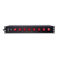 Presa multipla Lindy (installabile su rack) - prese Schuko, orizzontali, con interruttore - corrente alternata 250 V - 3500 Watt - ingresso, ingresso CEE 7/4 - connessioni di uscita: 8 (power CEE 7/3)