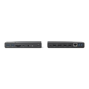 ALOGIC DV4 - Dockingstation - für Laptop - USB-C / USB-A - 3 x HDMI, DP - 1GbE