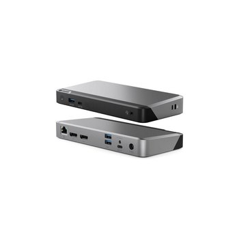 ALOGIC DUPRMX2-100. Übertragungstechnik: Kabelgebunden, Hostschnittstelle: USB 3.2 Gen 1 (3.1 Gen 1) Type-C, USB-Stromversorgung bis zu: 135 W. Ethernet LAN Datentransferraten: 1000 Mbit/s. Produktfarbe: Grau, Schwarz, HD-Typ: 4K Ultra HD, Auflösung (maxi