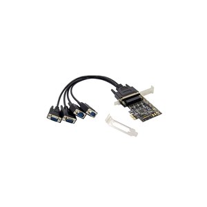 Conceptronic PCI Express Card 4-Port RS232 DB9 Adapter