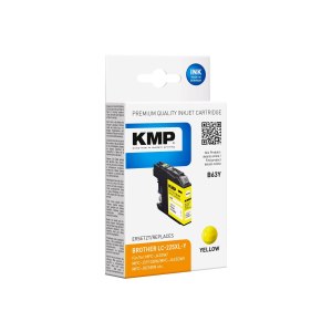 KMP B63Y - 11.8 ml - yellow - compatible - ink cartridge (alternative to: Brother LC-225XLY)