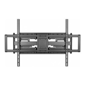 Manhattan - Befestigungskit (Wandmontage) - Voll beweglich - für Flachbildschirm - robust, großer Bildschirm - Stahl - Schwarz - Bildschirmgröße: 152.4-304.8 cm (60"-120")