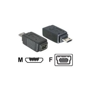 Delock USB-Adapter - Micro-USB Typ B (M) zu Mini-USB, Typ...