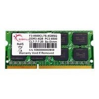 G.Skill SQ Series - DDR3 - Modul - 4 GB - SO DIMM 204-PIN - 1066 MHz / PC3-8500 - CL7 - 1.5 V - ungepuffert - non-ECC