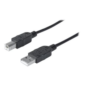 Manhattan USB-A to USB-B Cable, 3m, Male to Male, 480...