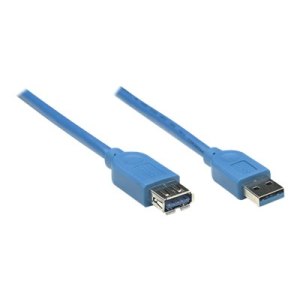 Manhattan USB-A to USB-A Extension Cable, 2m, Male to...