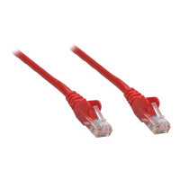 Intellinet Network Patch Cable, Cat5e, 5m, Red, CCA, U/UTP, PVC, RJ45, Gold Plated Contacts, Snagless, Booted, Lifetime Warranty, Polybag - Patch-Kabel - RJ-45 (M)