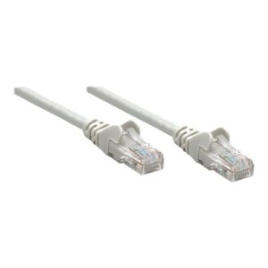 Intellinet Network Patch Cable, Cat5e, 7.5m, Grey, CCA, U/UTP, PVC, RJ45, Gold Plated Contacts, Snagless, Booted, Lifetime Warranty, Polybag - Patch-Kabel - RJ-45 (M)