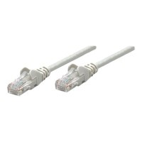 Intellinet Network Patch Cable, Cat5e, 7.5m, Gray, CCA, U/UTP, PVC, RJ45, Gold Plated Contacts, Snagless, Booted, Lifetime Warranty, Polybag - Patch cable - RJ-45 (M)