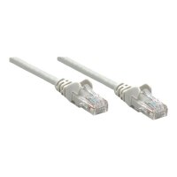 Intellinet Network Patch Cable, Cat5e, 7.5m, Gray, CCA, U/UTP, PVC, RJ45, Gold Plated Contacts, Snagless, Booted, Lifetime Warranty, Polybag - Patch cable - RJ-45 (M)