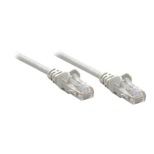 Intellinet Network Patch Cable, Cat5e, 20m, Grey, CCA, U/UTP, PVC, RJ45, Gold Plated Contacts, Snagless, Booted, Lifetime Warranty, Polybag - Patch-Kabel - RJ-45 (M)