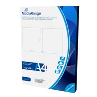 MediaRange - Mattes Weiß - 265 x 149 mm - 130 g/m² - 50 Blatt (50 Bogen x 1) Einlagen für Blu-ray-Disk-Hüllen