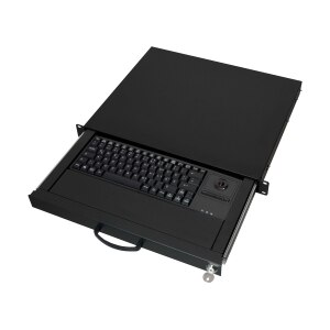 Aixcase AIX-19K1UKDETB-B - Tastatur - rack-montierbar -...