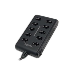 LogiLink Hub USB 2.0 a 10 porte - Hub - 10 x USB 2.0