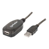 Manhattan Cavo di prolunga da USB-A a USB-A, 20 m, maschio a femmina, attivo, 480 Mbps (USB 2.0)