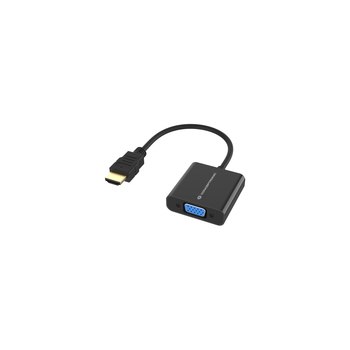 Conceptronic Adapter HDMI -> VGA 1080P 60Hz 0.25m sw - Adapter - Digital/Display/Video