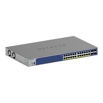 Netgear Smart GS728TXP - V3 - Switch - L3 Lite - Smart - 24 x 10/100/1000 (PoE+)