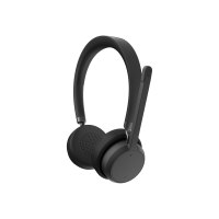 Lenovo headphones with microphone - on-ear - wireless