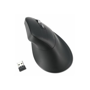 Kensington Pro Fit Ergo MY360 EQ - Maus - wiederaufladbar - ergonomisch - 5 Tasten - kabellos - 2.4 GHz, Bluetooth - kabelloser Empfänger (USB)