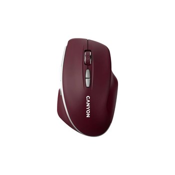 Canyon pel MW-21 BlueLED 7buttons Wireless Burgundy Raudona