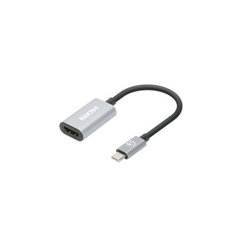 Manhattan USB-C auf HDMI-Adapter 4K 60Hz Alu Space grau - Digital/Daten