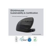 Contour UniMouse wired USB Type-A destrorso nero opaco retail - Mouse - 4.000 dpi