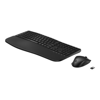 HP 685 - Set tastiera e mouse - modalità doppia, layout a 3 zone, multi-dispositivo, 23 tasti programmabili, rilevamento automatico del sistema operativo, corsa dei tasti a basso profilo