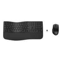 HP 685 - Set tastiera e mouse - modalità doppia, layout a 3 zone, multi-dispositivo, 23 tasti programmabili, rilevamento automatico del sistema operativo, corsa dei tasti a basso profilo