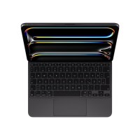 Apple Magic Keyboard - Tastatur und Foliohülle - mit Trackpad - hinterleuchtet - Apple Smart connector - QWERTZ - Deutsch - Schwarz - für Apple 11-inch iPad Pro (M4)