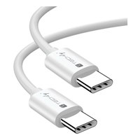 Techly USB4 Gen2 USB-C EPR Kabel 20G 240W zertifiziert 2m weiß - Kabel - Digital/Daten