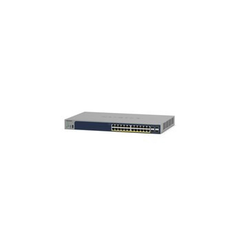 Netgear Smart GS728TPP - Switch - L3 Lite - Smart - 24 x 10/100/1000 (PoE+)