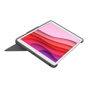 Logitech Combo Touch - tastiera e custodia a libro - con trackpad - retroilluminato - connettore Apple Smart - QWERTZ - tedesco - grigio Oxford - per Apple 10.9-inch iPad (10a generazione)