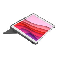 Logitech Combo Touch - tastiera e custodia a libro - con trackpad - retroilluminato - connettore Apple Smart - QWERTZ - tedesco - grigio Oxford - per Apple 10.9-inch iPad (10a generazione)