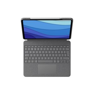 Logitech Combo Touch - Tastatur und Foliohülle - mit Trackpad - hinterleuchtet - Apple Smart connector - QWERTZ - Deutsch - Graphite - für Apple 11-inch iPad Pro (M4)