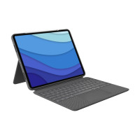 Logitech Combo Touch - Tastatur und Foliohülle - mit Trackpad - hinterleuchtet - Apple Smart connector - QWERTZ - Deutsch - Graphite - für Apple 11-inch iPad Pro (M4)