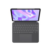 Logitech Combo Touch - Tastatur und Foliohülle - mit Trackpad - hinterleuchtet - Apple Smart connector - QWERTZ - Deutsch - Graphite - für Apple 13-inch iPad Pro (M4)