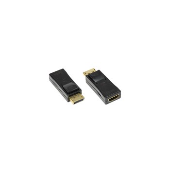 Good Connections Adapter Displayport Stecker an HDMI Buchse - 24K vergoldete Kontakte - schwarz