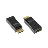 Good Connections Adapter Displayport Stecker an HDMI Buchse - 24K vergoldete Kontakte - schwarz