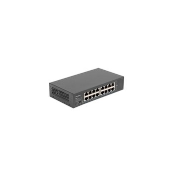 Lanberg RSGE-16 - Unmanaged - Gigabit Ethernet (10/100/1000) - Rack-Einbau - 1U