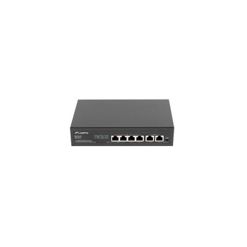 Lanberg RSFE-4P-2FE-60 - Unmanaged - Fast Ethernet (10/100) - Power over Ethernet (PoE) - Rack-Einbau - 1U